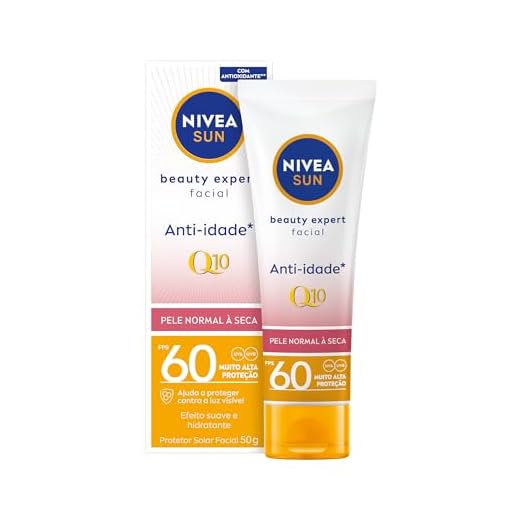 NIVEA SUN Protetor Solar Facial Beauty Expert Pele Normal a Seca FPS 60 50g