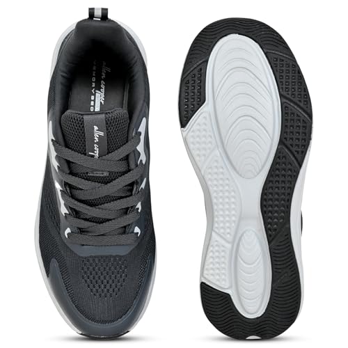 Image of Allen Cooper Training,Road Running,Cricket,Gym,Sports Comfortable Extra Max Cusion with Memory Foam Insole Running Shoes for Men(457 Navy /Black /Grey-Sizes 6,7,8,9,10)