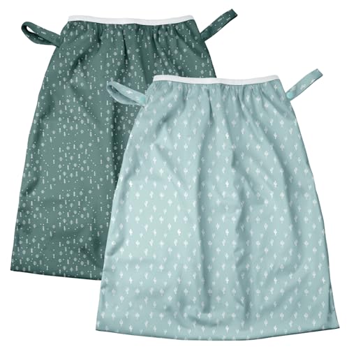 Image of Mama Koala Pail Liner for Cloth Diapers, Reusable and Washable Waterproof Pail Liner with Strap for Diaper Pails, 2 Pack(P002)