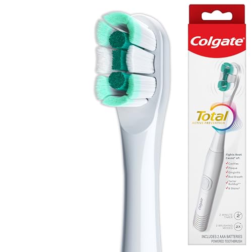 Colgate Total Battery Powered Electric Toothbrush,...