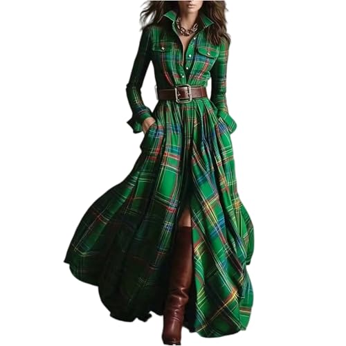 Elegant Dresses for Women Winter Maxi V Neck Long Sleeve