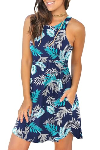 Image of HiMONE Vacation Dresses for Women 2025 Summer Dress Women's Casual Sundresses Casual Beach Petite Sun Dress XS-2XL