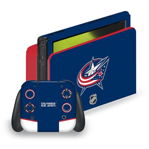 Vinyle autocollant Nintendo Switch OLED Columbus Blue Jackets skin de jeu