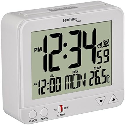 Budzik radiowy WT 195 z wyświetlaczem temperatury wnętrza i lampką nocną