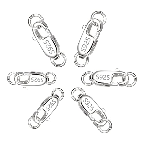 Miniatura 2 de Kisspat Cierres Para Pulseras Kit Plata De Ley 925, Cierre Collar Oro, Enganches Para Pulseras, Para Diy Manualidades Pulseras Colgantes De Joyería Hebilla De Collar, 6 Piezas