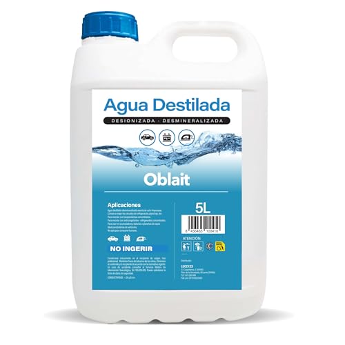 MUNTRADE Agua destilada 5L | Nueva Formulación Alta Pureza