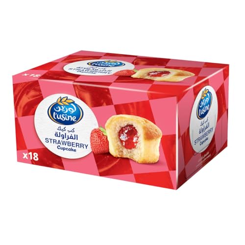 Almarai Lusine Strawberry Cup Cake (18 x 30g)