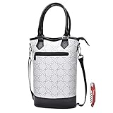Tirrinia Insulated Wine Carrier Tote - Travel Padded 2 Bottle Wine/Champagne Cooler Bag with Handle and Adjustable Shoulder Strap + Free Corkscrew, Great Wine Lover Gift, White