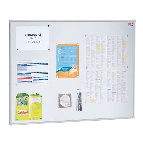 Tableau Blanc Magnétique 90 X 120 Cm – Surface Laquée Premium, Idéal Pour Bureau, École Ou Maison – Maxiburo Qualité Pro