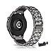 Produktbild 22MM Metall Armband für Huawei Watch GT2 Pro/Watch GT2e Armband, Frauen Strass Glitzer Verstellbare Edelstahl Ersatzbänder Armband Kompatibel mit Huawei Watch GT2 Pro/Watch GT2e (C)