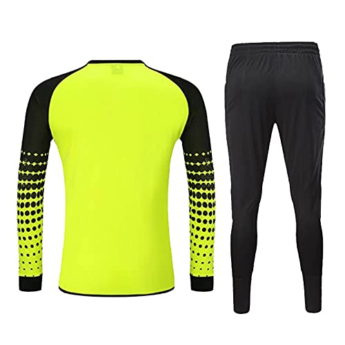 HGYJ Camisa de goleiro de futebol, camisa de manga comprida + conjunto de calças, unissex.