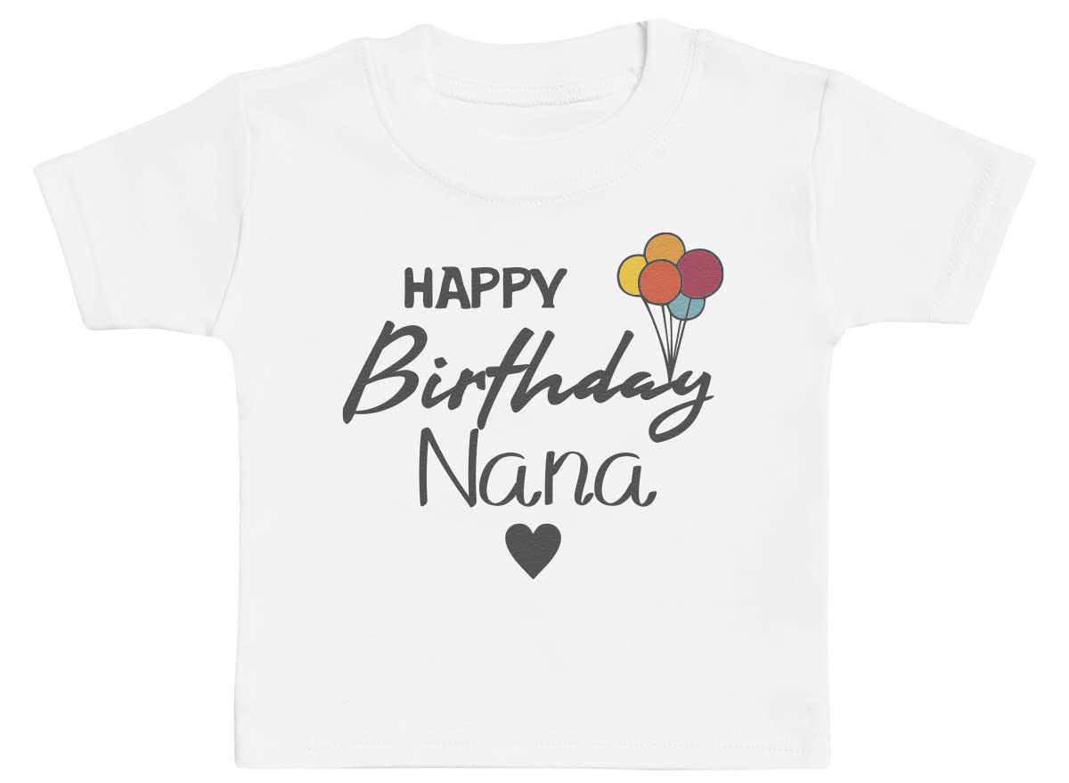 Happy Birthday Nana Kids T-Shirts, Kids Tee, Kids Tshirts - 5-6 Years White