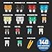 NEIKO 50502A Car Fuses Assortment Set, 140pc, Fast Acting, Auto Fuses Kit, Standard and Mini Sizes, 5A, 7.5A, 10A, 15A, 20A, 25A, and 30 Amp, Marine Boat, Automotive, RV, Car Fuse Kit, Fuse Puller