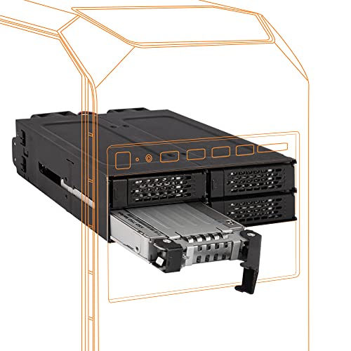 Rack NVMe U.2/U.3 PCIe 4.0 ICY DOCK MB699VP-B V3 amovible 2.5 pouces OCuLink pour serveur