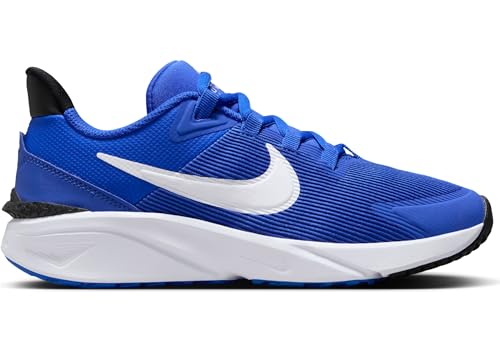 NIKE Star Runner 4 Nn (GS), baixo unissexo para crianças, Hyper Royal White Black White, 35.5 EU