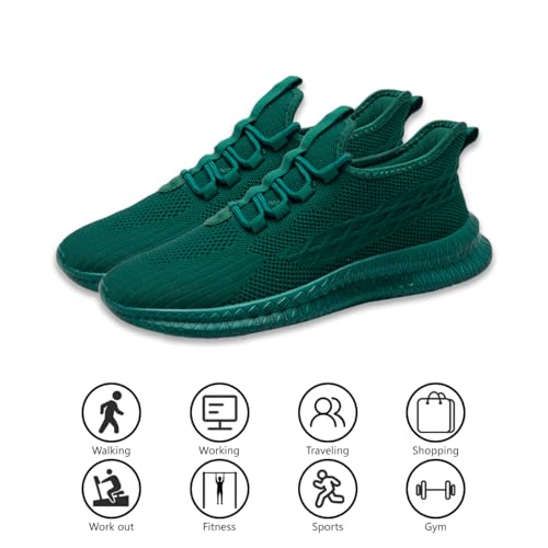Image of DLWKIPV Womens Walking Running Shoes Tennis Slip On Sneakers Gym Workout Sport Lightweight Breathable Mesh Comfortable Casual