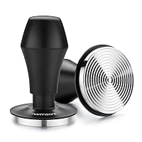 Normcore 53,3 mm federbelasteter Tamper – Espresso-Kaffee-Tamper mit Edelstahl-Riffelboden – 6,8 kg/11,3 kg/13,6 kg Ersatzfedern – Griff und Ständer aus eloxiertem Aluminium – Ansicht 2
