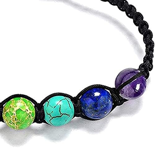 Top Handmade 7 Chakra Bracelet Healing Crystal Meditation Relax Anxiety for Women's and Mens