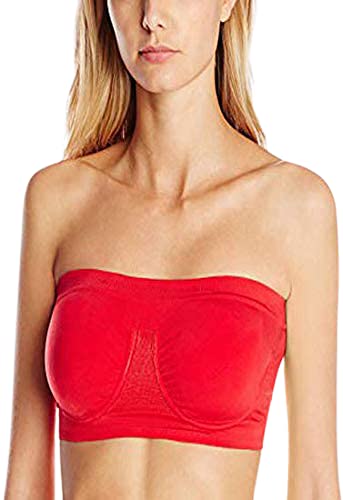 Kleiden Sinn Red Strapless Bandeau/Tube Bra