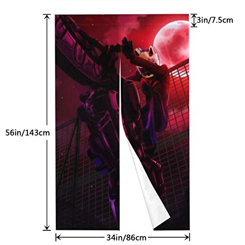 Hkdfjg Anime Du-rar-ara Door Curtains Blackout Protection Privacy Dust-Proof Door Curtain Blind for French Door Panel Doorways or Windows Wall Mount Multifunction Door Curtain