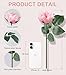 florisso Light Pink Rose Artificial Flowers - 13 Branches Faux Roses for Vase Decor, Wedding Centerpieces & Living Room Accents (Silk Artificial Roses)