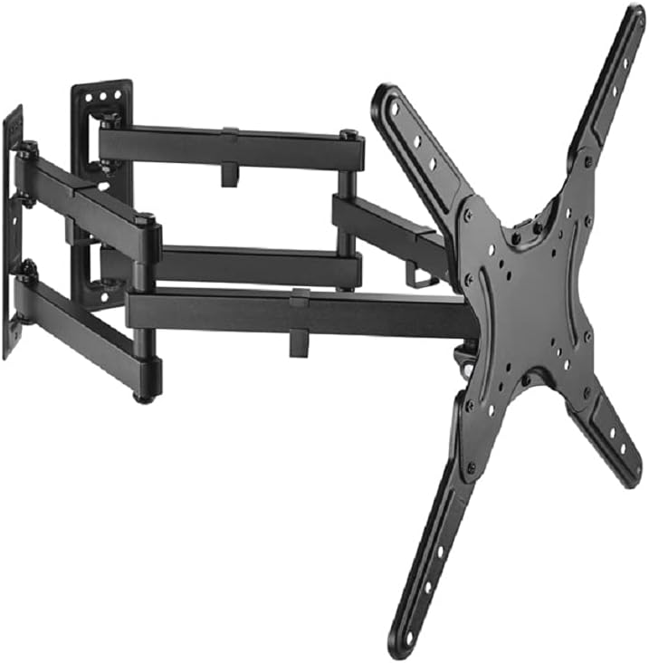 Equip 650328 Tilt/Swivel Corner TV Wall Mount Bracket 23 to 55 Inches Wall Mount 6 Joints Tiltable Black