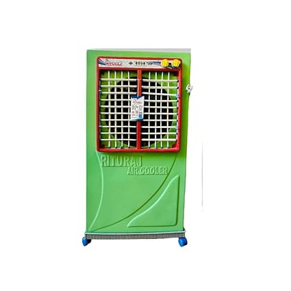RITURJ AIRCOOLER Balwan Air Cooler Heavy Duty Air Cooler With 100% Copper Motor, High-Density Honeycomb Cooling Pads, 3 Way Speed Control, Powerful Air 150 Litre (Green)