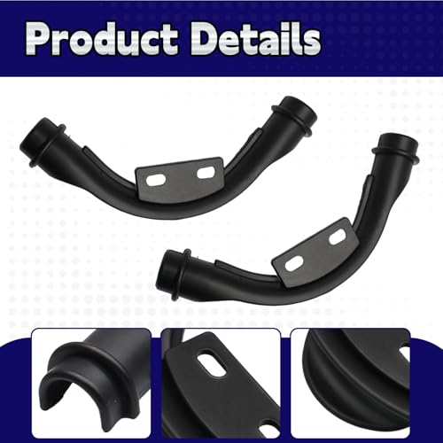 Litoexpe 10 Pack 1/2 Inch 90 Degree Bend Support, Plastic Polymer Clamps Pex Fittings Clamps Pipe Holder, Floor Heating Pipe Bend Clamps for Floor Heating Plumbers