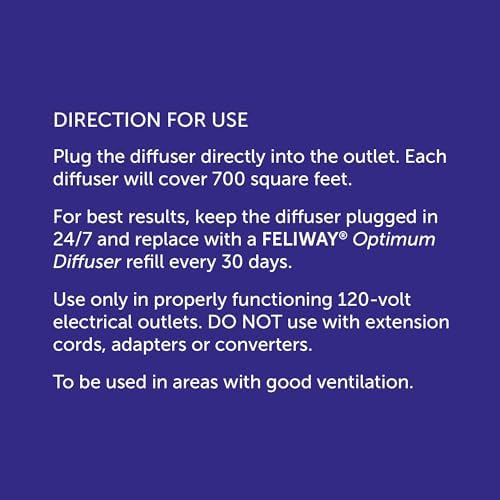 FELIWAY Optimum Diffuser Refill, Promotes Calmness AND Harmony in Cats & Kittens, VHP Registered NN.P5V2, includes 1 Refill, Lasts 30 Days, Cat Calming Pheromones, 48ml — view 8