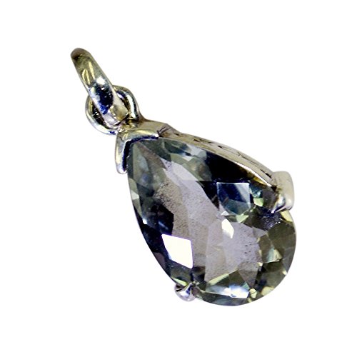 Améthyste Verte Pendentif de Guérison en Argent 925 Pierre d'Astrologie