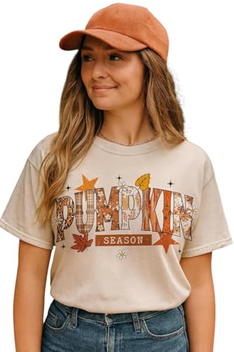 Pumpkin Season T-Shirt Fall Thanksgiving Tee – Cute Autumn Aesthe...