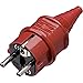 Produktbild Mennekes 10839  Stecker für Schuko-Stecker, Rot, 16 A, 230 V, Adapter