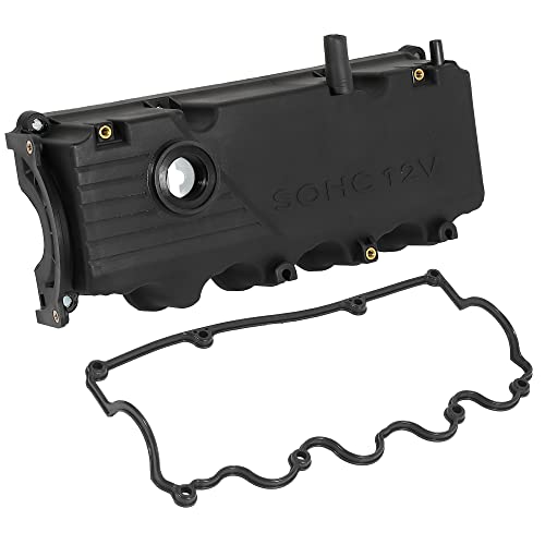 X AUTOHAUX Coche Motor Válvula Tapa Levas Árbol Válvula Balancín Tapa Negro 2241022610