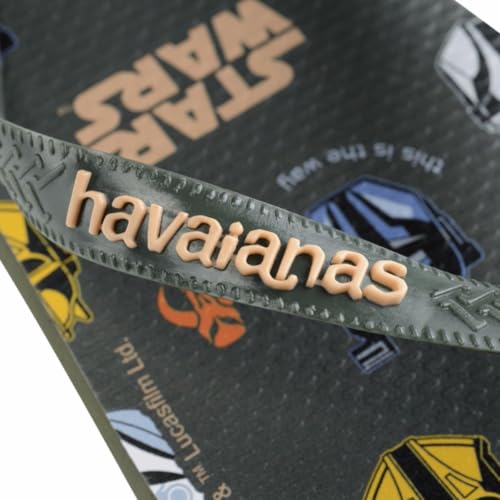 Chinelo Havaianas Top Star Wars Unissex (Verde Olive, BR, Adulto, Faixa Numérico, M, 41, 42)