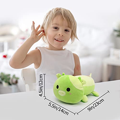 Mowatusy Cow Plush Avocado Stuffed Animal, Cute Avocado Plush Cow Pillow Toys, Kawaii Avocado Cow Plush Pillow Green Cow Plushies, Soft Avocado Plush Cow Pillow Gifts For Kids Boys Girls #TOP1
