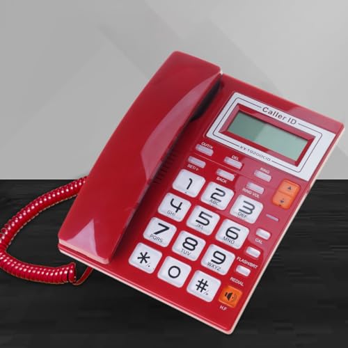 Téléphone fixe filaire à gros boutons pour maison et bureau