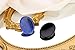 QINJIEJIE 2PCS Crystals Worry Stone for Anxiety Lapis Lazuli Obsidian Healing Crystals Hand Carved Oval Thumb Stones Pocket Gemstones Meditation Crystal Anxiety Relief Items