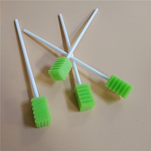 Dental Swabs Unflavored Swabsticks-Oral Cavity Cleaning Mouth Swab, Tooth Shaped, Untreated Unflavored, Box of 150 counts (Fruit Green)