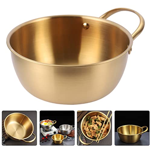 DOITOOL Coréia Ramen Macarrão Pote Com Alça de Aço Inoxidável Ramyun Macarrão Quente Potenciômetro P