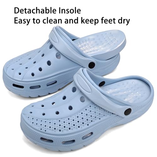 Image of INMINPIN Mens Womens Garden Clogs Shoes Beach Slippers Pool Water Sandals with Comfortable Arch Support Insole