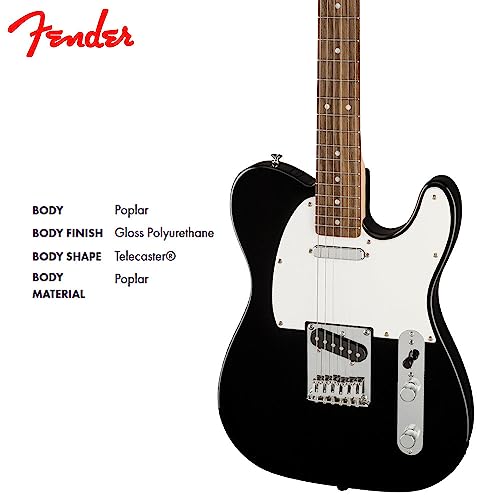 Squier Bullet Telecaster Ss Electric Guitar, Black, Laurel Fingerboard #TOP2