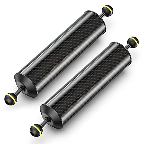 Seafrogs Underwater Float Arm, Carbon Fiber Buoyancy Arm With Dual Ball Mounts For Photography And Video, Compatible With Diving Trays, Video Lights, And Strobes（D60Mm/2.36'' H326.9Mm/12.87''） #TOP5