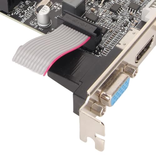 Scheda Grafica 1G DDR3, Scheda Grafica di Gioco GDDR3 da 1 GB a 64 Bit 589 MHz con HD DVI VGA, Scheda Video per Ufficio di Gioco per Computer Desktop - Scheda video - Immagine 6