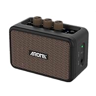 1.5W Peak Power & Dual 1.75" Speakers: Compact 363g body with 5W peak output and dual 1.75-inch speakers, delivers impressive sound for daily home practice. The overdrive switch works perfectly for rich tone, bringing great playing fun. 2-in-1 Guitar...