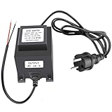 IP68 Wasserdichtes Netzteil 24V/12V 15W-60W AC Trafo - EU Stecker, Voll vergossen für LED Beleuchtung, Teichpumpen, U-Bahnleuchten (AC 24V30W)
