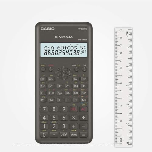 Casio fx-82MS Bolsillo Calculadora científica Negro calculadora - Calculadora (Bolsillo, Calculadora científica, 12 dígitos, 2 líneas, Batería/Pila, Negro) - imagen 5