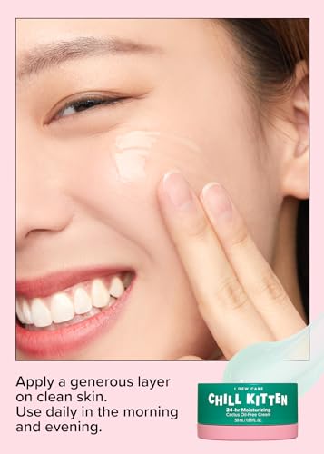 I Dew Care MBX Heartleaf Face Cream - Chill Kitten | Moisturizer With Moringa Seed, Prickly Pear, Heartleaf Extract, 24 Hour Moisturizer, Aloe Vera Gel, Cactus Oil-Free thumb #2