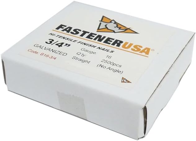 3/4" Finish Nails 16GA GALV 2,500ct