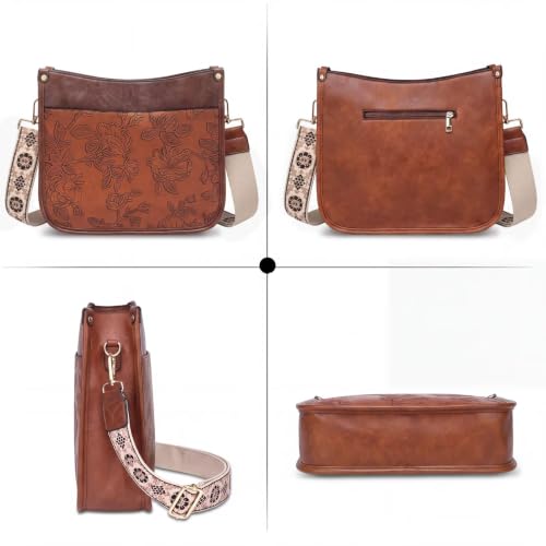 Image of AUYOCO Vegan Leather Crossbody Bags for Women Purse Shoulder Bag