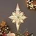 Kurt Adler UL3016 10-Light 10-Inch Capiz Classical Multi-Pointed Bethlehem Star Treetop